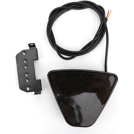 Fanale posteriore per auto 12V, 20 LED, indicatori di direzione, luce freno e retromarcia, adatto per moto, ATV, camion, SUV, nero -Crezuo