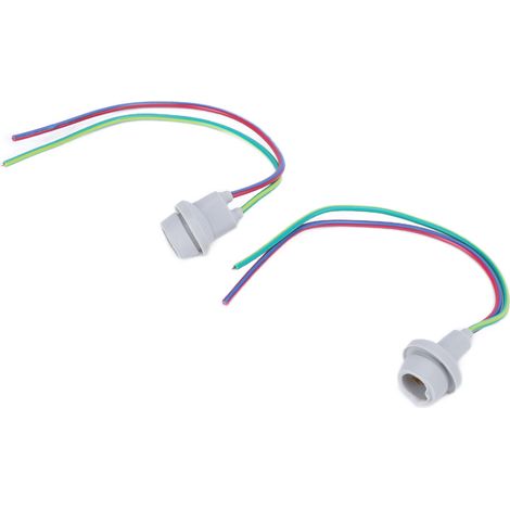 2PCS T10 W5W Prise de lumière de stationnement avec base en verre en caoutchouc universelle pour scooters ATV Quad Bikes (1/5)
