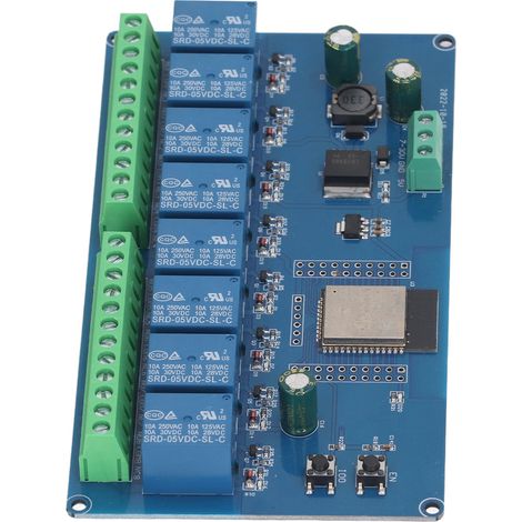 Module Relais 8 Canaux ESP32 WiFi BLE Carte de Développement WROOM‑32E Commande Sans Fil 5‑30V DC (1/5)
