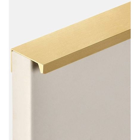 poignées meubles invisibles quincaillerie d'armoire moderne porte cachées lot de 2 Alliage D'Aluminium (1/4)