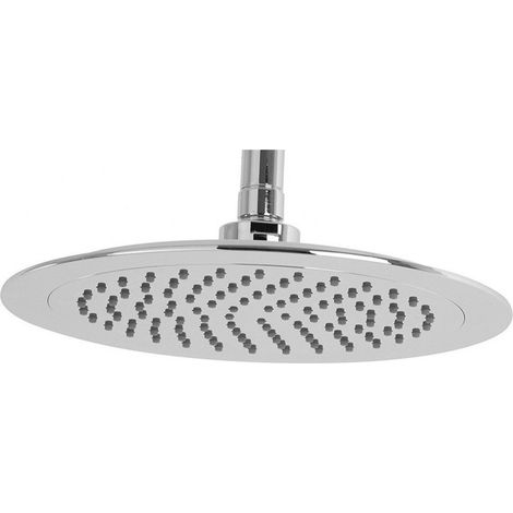 Pomme De Douche Ronde Slim 24 Cm Plus En Abs Chromé Mitigeur De Douche (1/3)