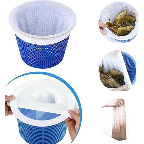 Lot De 5 Chaussettes De Skimmer Pour Piscine - Filtre Pour Panier De Piscine - Accessoire Pour Nettoyage De Piscine, Nettoyage De Bassin, Élimine Les Scarades, La Mousse, Le Pollen.. (1/4)