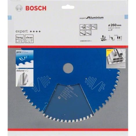 Hoja de sierra circular AD 260mm Z.80 HLTCG taladro 30mm corte-W.2.8mm HM BOSCH (1/4)