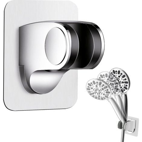 GENERIC-Support de douche, Support Douche Sans Percage, Tablette De Douche, Tablette Murale Amovible Autocollante, Angle Réglable (1/5)