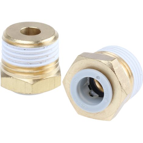 Adaptateur droit fileté SMC KQ2 vers Enfichable 10 mm R 1/2 Mâle