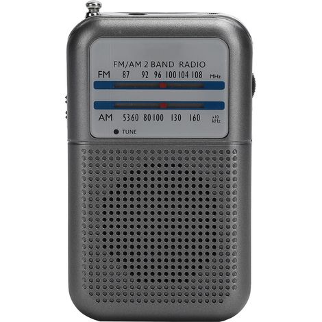 Radio AM/FM Portable DE-333 - Récepteur Haute Sensibilité 2 Bandes, Format Poche