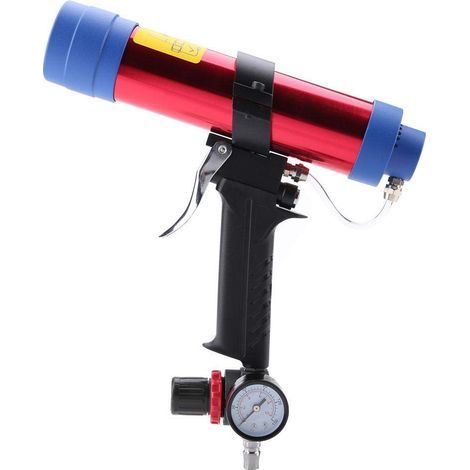310ml Pistolet à Colle Pneumatique Pistolet À Scellant Cartouche Pistolet Kit d'Entretien avec Baguettes pour Outil de Décoration de Peinture (1/5)