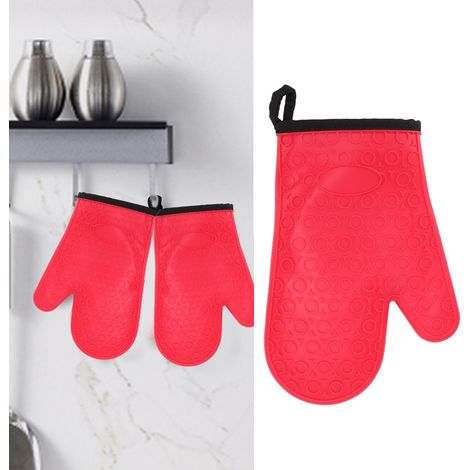 Gants résistants à la chaleur pour la cuisine, fours à micro-ondes, gants de cuisson résistants à la chaleur, gants de four en silicone, antidérapants, gants résistants aux hautes températures, modèle (1/5)