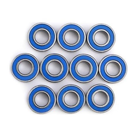 MR115-2RS Mini Ball Bearings Steel Flanged Bearing Double-Shielded Bearings Kit 5x11x4mm … (10pcs)