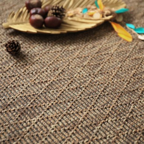 Moquette Tissé plat - Timika - Marron camel - Rouleau de 4m x 1m (1/5)