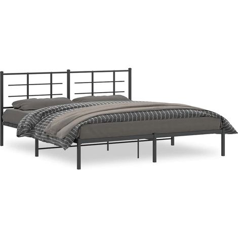 Maison Exclusive - Estructura cama sin colchón con cabecero metal (1/5)
