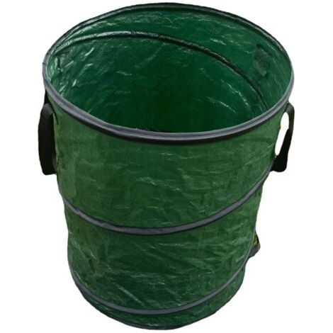 CPSARKV Sac à végétaux pliable avec poignées, 46x46x60cm, Vert, Solid (1/4)