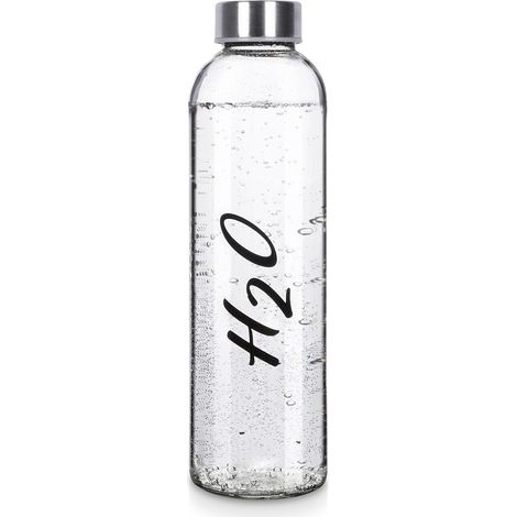 Glasflasche für Wasser, Säfte und Getränke, Schraubverschlusskrug für die Küche, 700 ml (1/5)