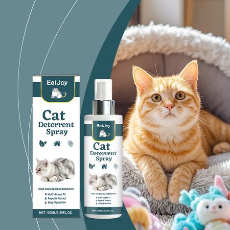 Katzenabwehrspray - 100 ml - Vertreibt Katzen und verhindert Kratzen, schützt Ihr Zuhause und beugt Katzenkratzern vor -- DTEKGAZ (1/5)