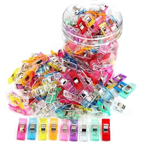 Pinces à couture, 100 pièces avec boîte en plastique, pinces à patchwork de qualité supérieure (1/4)