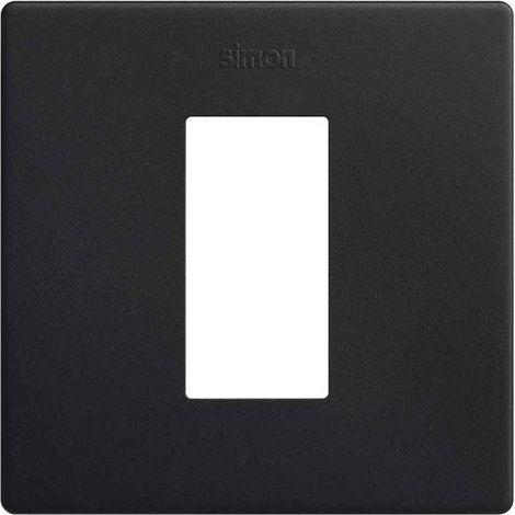 SIMON 270 Minimaler ästhetischer Rahmen 1 mattschwarzes Element 27101610-098