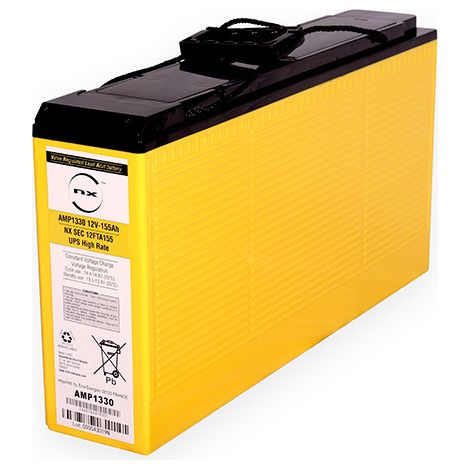 NX – Batterie telecom 12V 155Ah – Haute performance UPS – Technologie AGM – Idéale pour systèmes de secours et applications critiques - 12FTA-155