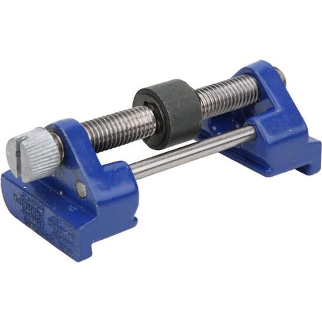 Guía de afilado - Acero inoxidable - Sujeción lateral - Ángulo fijo - Con rodillo para cinceles de madera, cuchillas de cepillo, cinceles planos - Azul - Crezuo