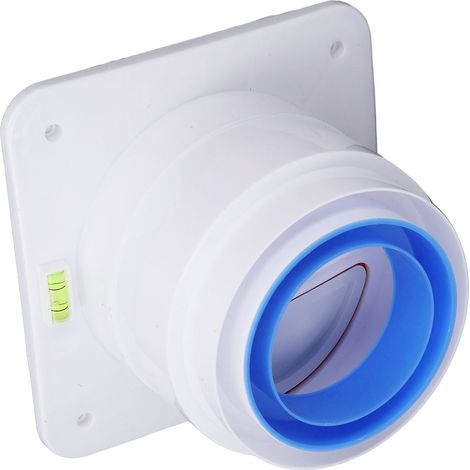 Clapet anti-retour pour hotte aspirante, clapet anti-retour de cheminée renforcé avec niveau à bulle, clapet anti-retour pour conduit de fumée de cuisine renforcé (1/5)