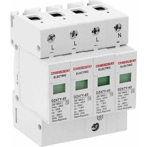DZ47Y-40KA 385V SPD House Surge Protector Low Voltage Surge Protector 4P Protective Device, Multicolor MUMU (1/4)