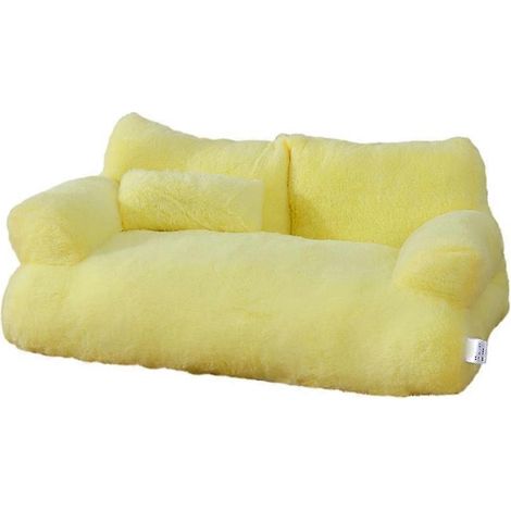 Lit pour chien moelleux, coussin épais amovible, canapé pour petit moyen grand animal, literie confortable pour animaux. (1/4)