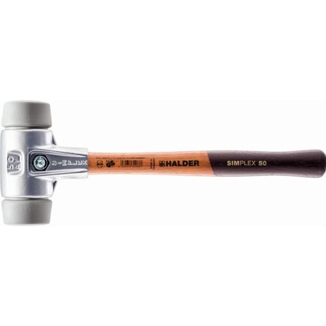 HALDER SIMPLEX TPE mazza media con alloggiamento in alluminio e manico in legno - D=40 mm - 3103.040
