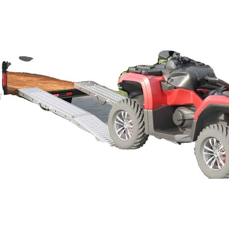Rampes de chargement, acier robuste, capacité de 200 kg, Argent (1/2)