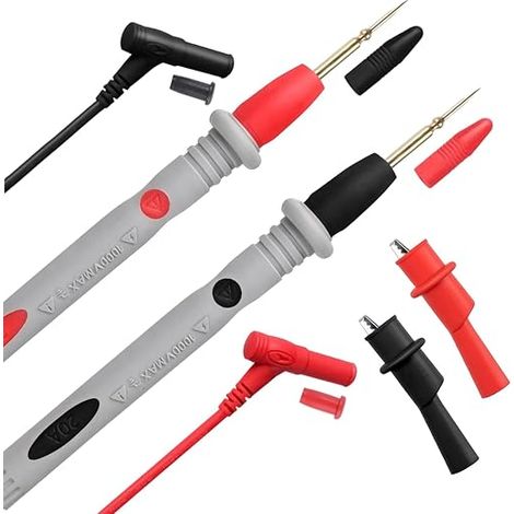 Multimeter Test Lead Kit Contains Alligator Clips Probes U Plugs Test Pins Extension Pins Multimeter Test Probe (1/5)