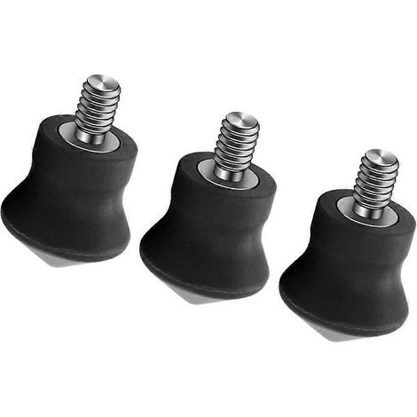 3 Stück langlebige Gummifüße, 1/4 Edelstahl-Fußnägel für verschiedene Anwendungen