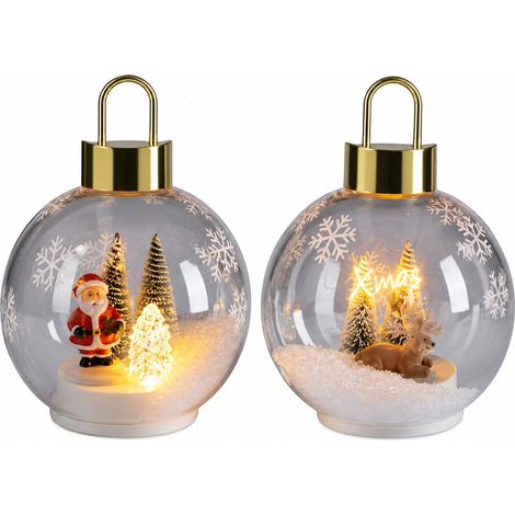 Ad Trend Pallino di Natale con Led e Decorazione D15 Cm H 20 Cm (1/3)