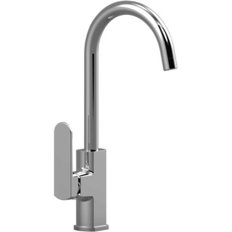 Miscelatore serie eden monocomando lavello bocca alta, finitura cromata (1/3)