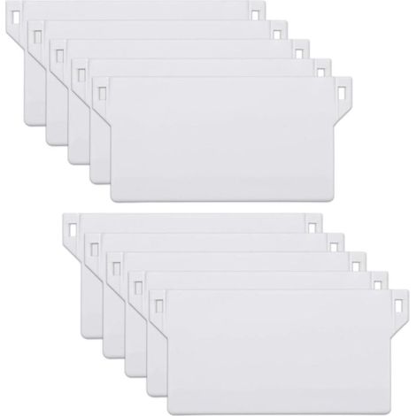 Lot de 10 panneaux de lestage, pour stores verticaux, poids de 125 mm (blanc) (1/4)