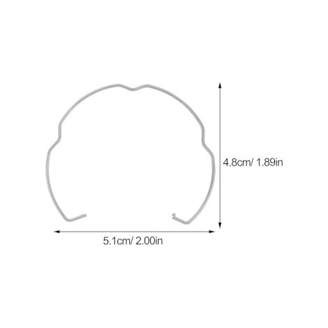 Clip Retenue Structure à Ressort Flexible pour Spot Encastrable en Acier Argenté et Design Circulaire pour Fixation Fiable (1/5)