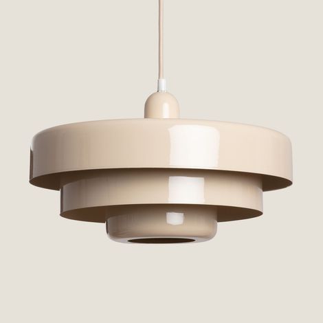 Suspension Métal Noa Beige ø35 cm (1/5)