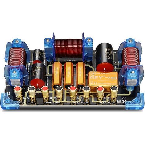 Répartiteur de fréquence audio 1800 W, filtre de croisement pour haut-parleurs 2 voies 12-15 pouces, haute puissance, pour performances scéniques. (1/5)