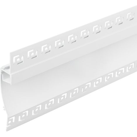 Profilé Aluminium 2 Mètres Plâtre/Pladur Intégration Murale 18,5X15,5 (1/5)