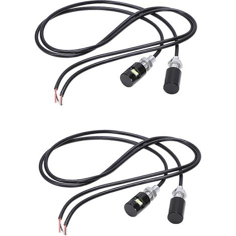 4 x LED blanches pour éclairage de plaque d'immatriculation de moto et voiture (1/5)