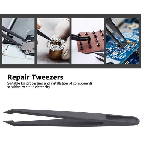 20 Pièces de Pinceaux Anti-Statiques en Fibre de Carbone pour Réparation de Téléphone et Montre, Outils Électroniques 93307