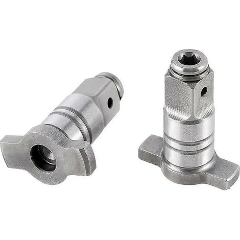 Enclume Pour Visseuse À Percussion - 10 mm Queue - Rainure 5 mm - Acier Chrome-Vanadium - Compatible Embouts Hexagonaux 1/4 Pouces - 2 Pièces (1/5)