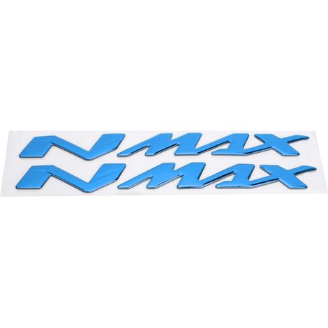 Paar 3D-Motorrademblem-Aufkleber, erhabene Aufkleber für Yamaha NMAX 155/125, blau, strapazierfähiger Außenkleber (1/5)