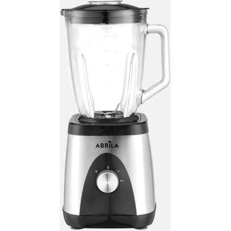 Batidora de vaso cleopatra acero/negro 1500w 2vel+pulso 4hoj ac.inox.jarr.a cristal.1,5l prot.,antidesliz.39,5x19x18cm