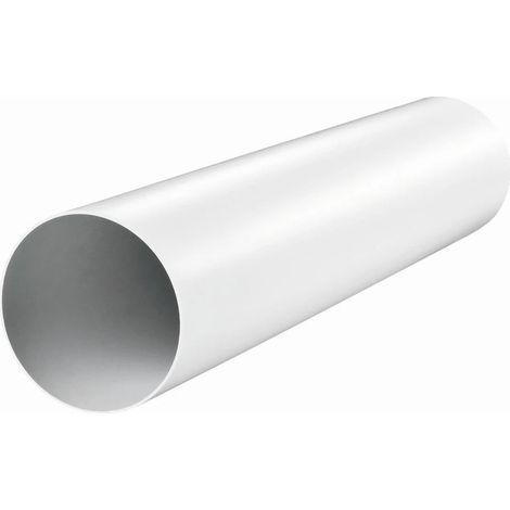 Tube rond 125 mm pour conduit de ventilation 1 m