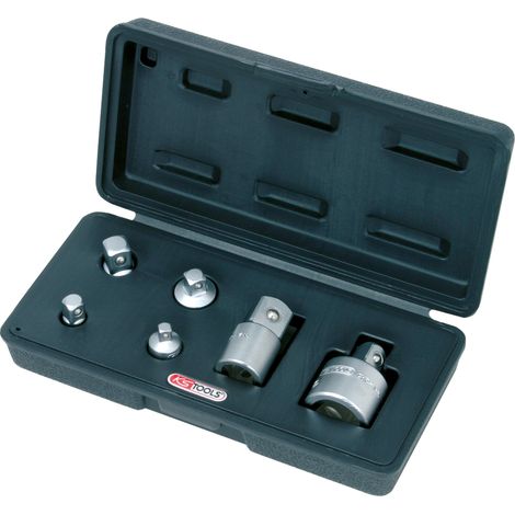Kstools – Jeu d'augmentateurs et réducteurs ultimate – Douille 1/2" – Empreinte XZN – Chrome Vanadium – Finition chromée satinée – 6 pièces (1/2)