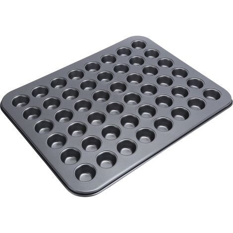 Ausla 48 Tasses Antiadhésives Mini Plateau à Cupcakes Rond Moule de Cuisson Ustensiles de Cuisson Accessoire de Cuisson Facile à Cuisiner avec Revêtement PTFE pour de Beaux Gâteaux (1/5)