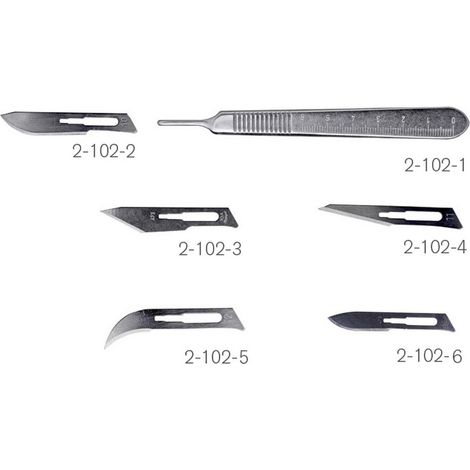 BERNSTEIN Tools for Electronics 2-102 Skalpell Silber 1 Set (1/5)