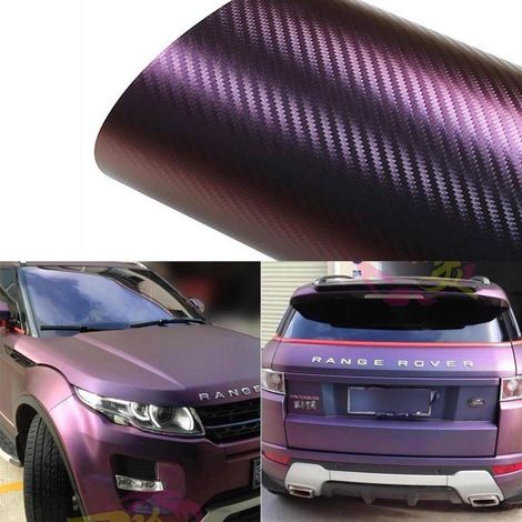 Carbon Folie Auto Chamäleon Lila Matt 75x152cm Selbstklebend (1/5)