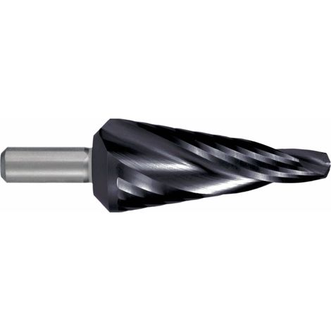 RUKO BROCA CÓNICA PARA CHAPA HSS-TIAIN CON CANALES EN ESPIRAL MEDIDAS (mm) 4.0-14.0 x 60