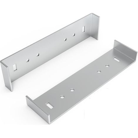 Support de fixation métallique pour boîte aux lettres, grand format, pour boîtes aux lettres avec un espacement au sol de 20 cm (8 pouces), lot de 2 (1/5)
