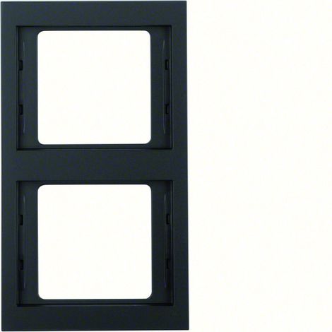 Cornice interruttore Berker k.1 2 uscite IP20 opaco