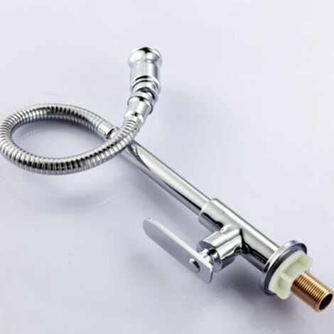 Robinet de cuisine extérieure, mitigeur monotrou pivotant à 360°, robinet de cuisine à eau froide, robinet de lavabo